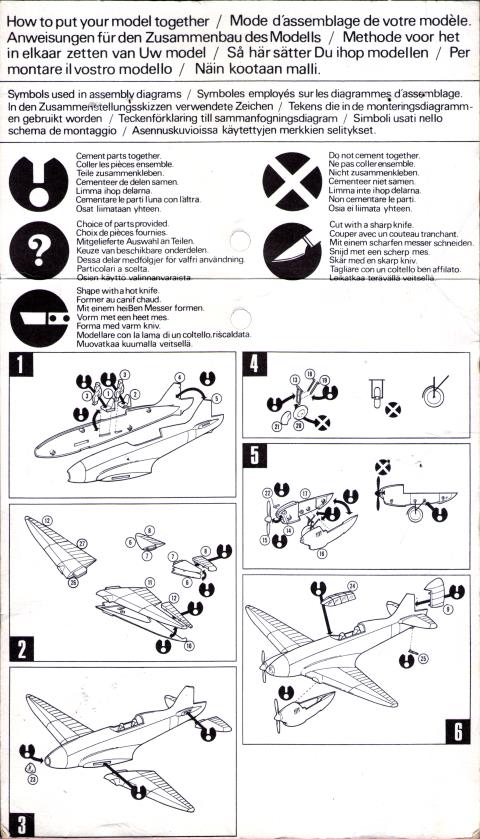Инструкция по сборке FROG F226G DH-88 Comet Racer